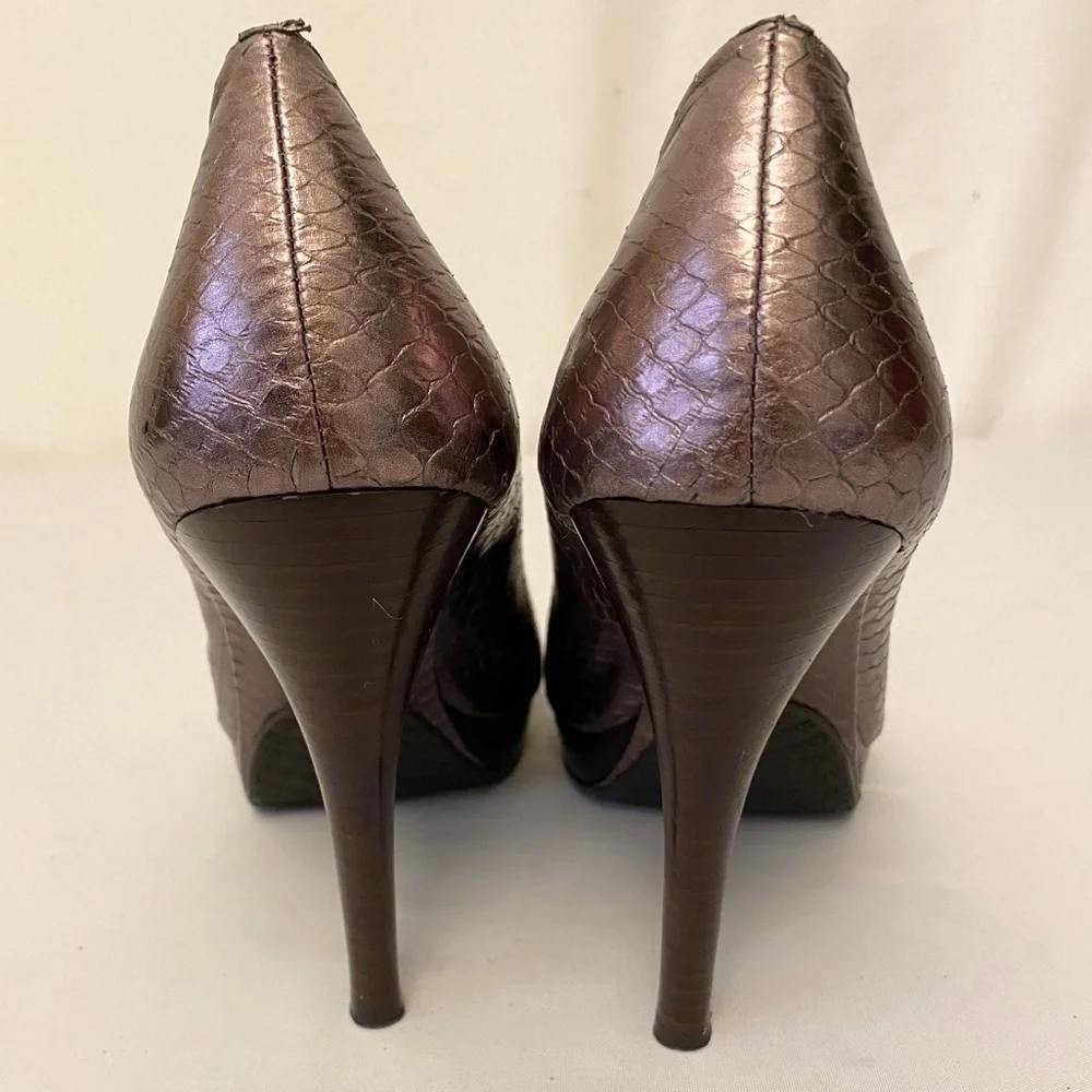 CALVIN KLEIN Daliah Open Toe Platform Heels Sz 9